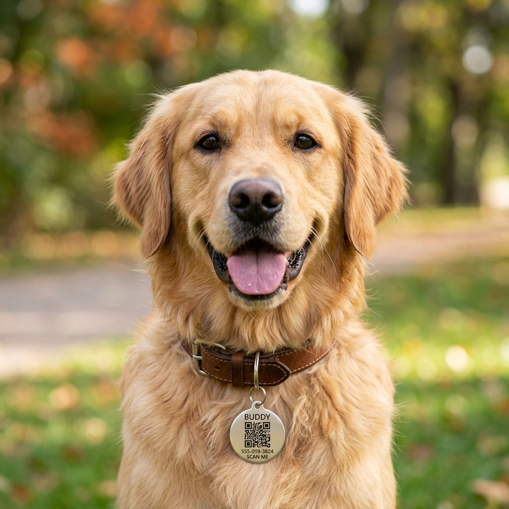 Pet QR tag